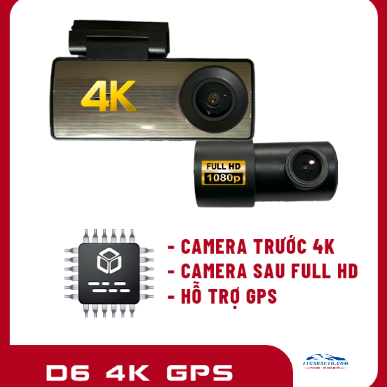Camera hành trình D6 4K GPS